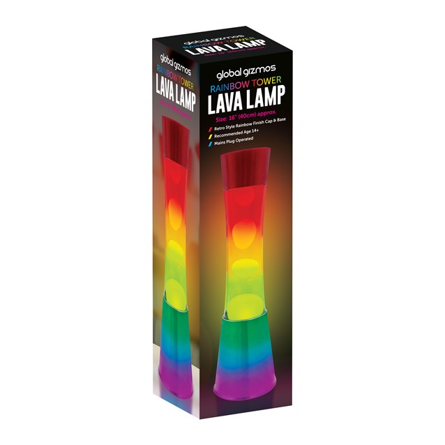 16" Lava Lamp Tower-Rainbow colours 16" Lava Lamp Tower-Rainbow colours