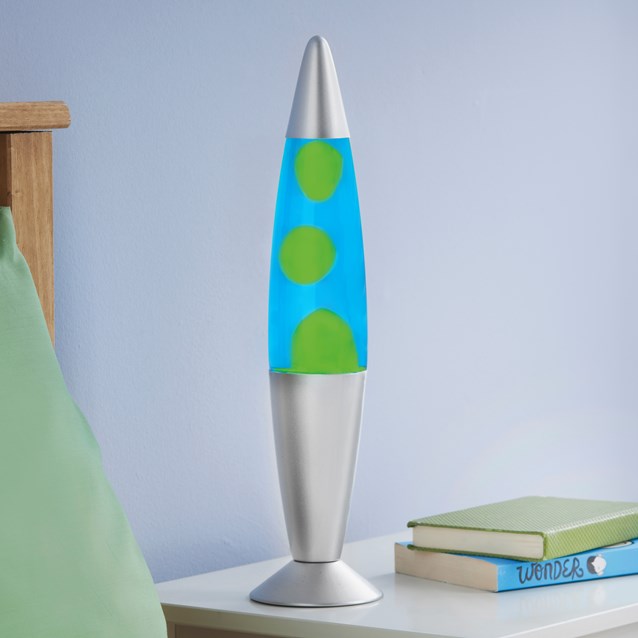 16" Lava Lamp-Blue Liquid & Green Wax 16" Lava Lamp-Blue Liquid & Green Wax