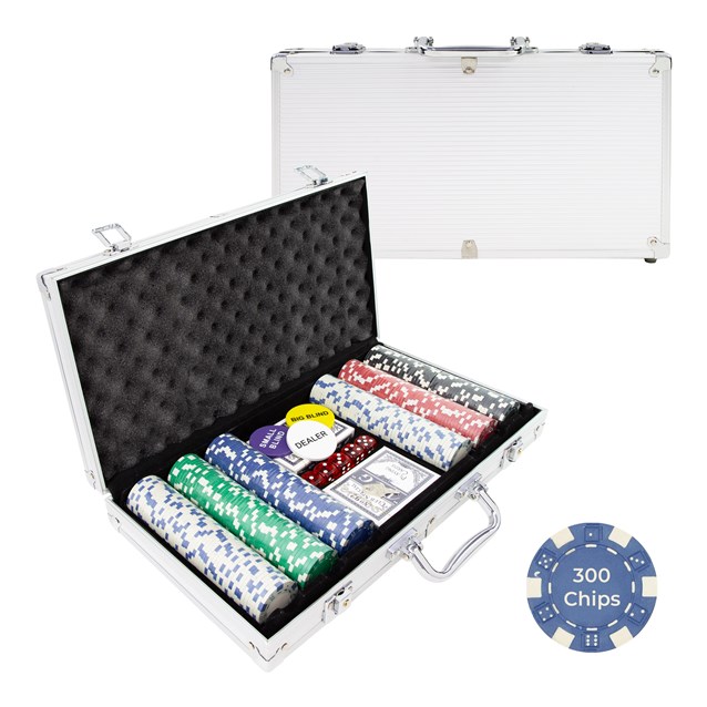300PC Poker Set In Aluminium Case - 11.5g Chips 300PC Poker Set In Aluminium Case - 11.5g Chips