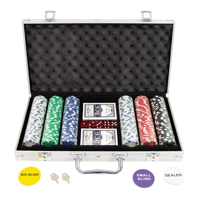 300PC Poker Set In Aluminium Case - 11.5g Chips 300PC Poker Set In Aluminium Case - 11.5g Chips