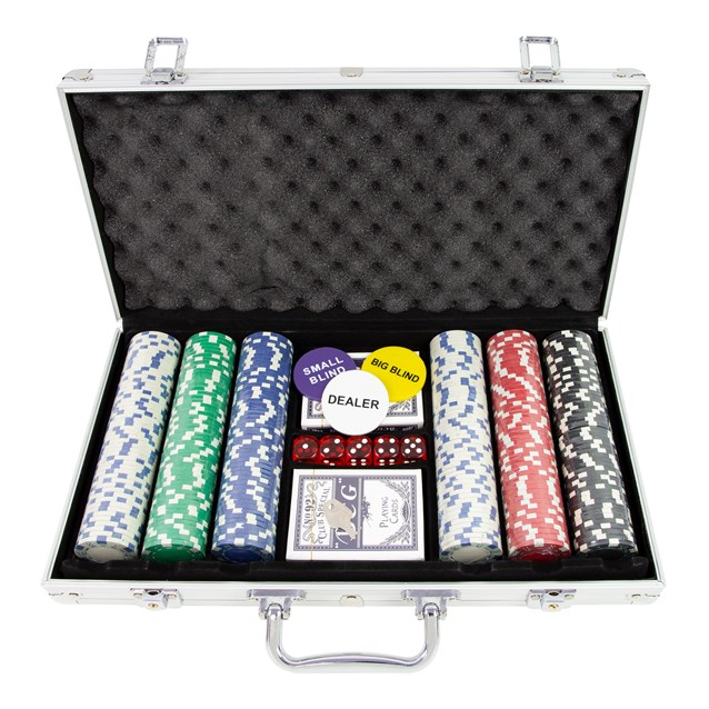 300PC Poker Set In Aluminium Case - 11.5g Chips 300PC Poker Set In Aluminium Case - 11.5g Chips