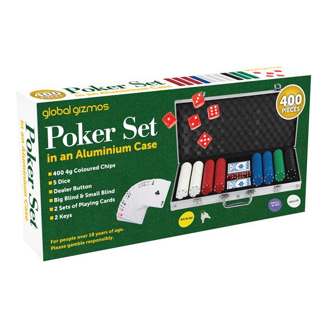 400PC Poker Set In Aluminium Case - 4g Chips 400PC Poker Set In Aluminium Case - 4g Chips