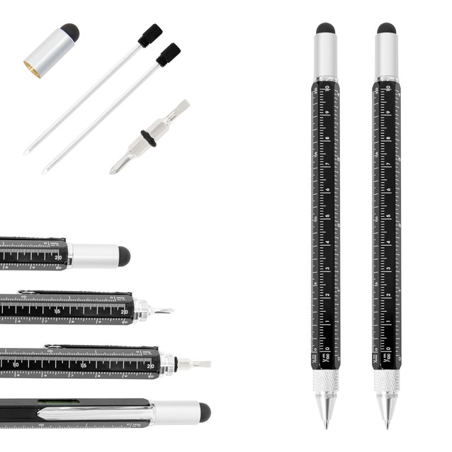 Pack of 2 - 6 in 1 Tool Pen with Refills Pack of 2 - 6 in 1 Tool Pen with Refills