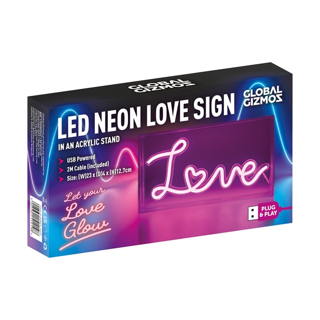 LOVE Acrylic Box Neon Light LOVE Acrylic Box Neon Light