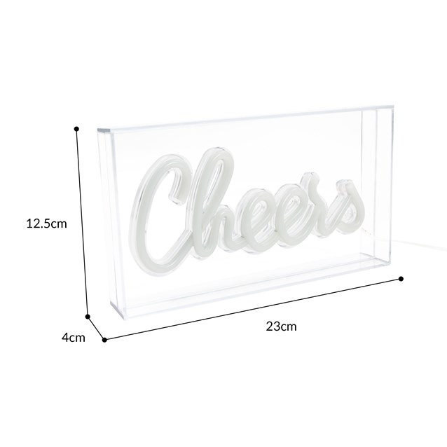 CHEERS Acrylic Box Neon Light CHEERS Acrylic Box Neon Light