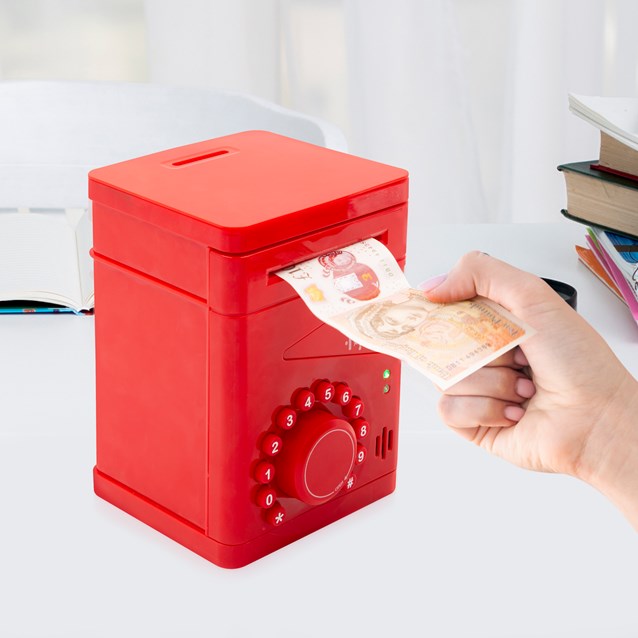 ATM Money Box safe - Red ATM Money Box safe - Red