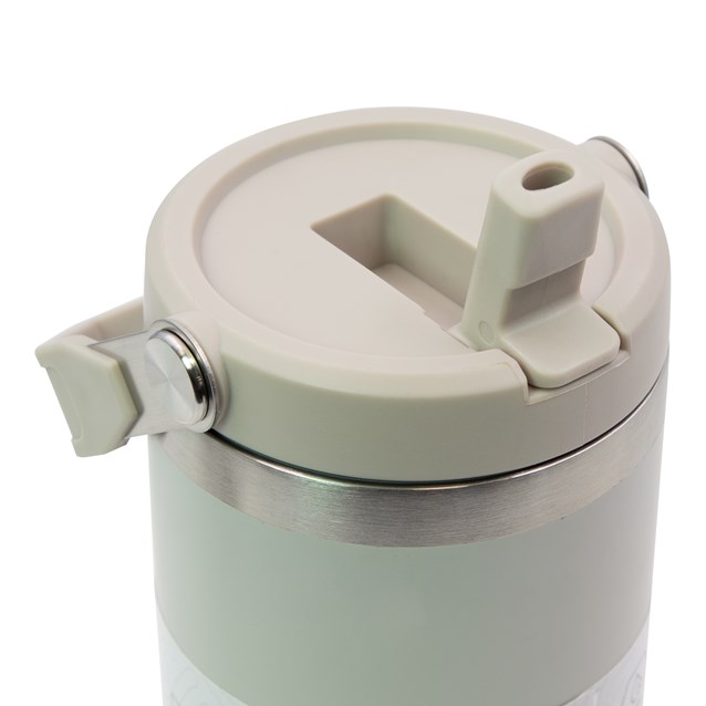 30oz Insulated Travel Mug with Flip Straw - Grey 30oz Insulated Travel Mug with Flip Straw - Grey