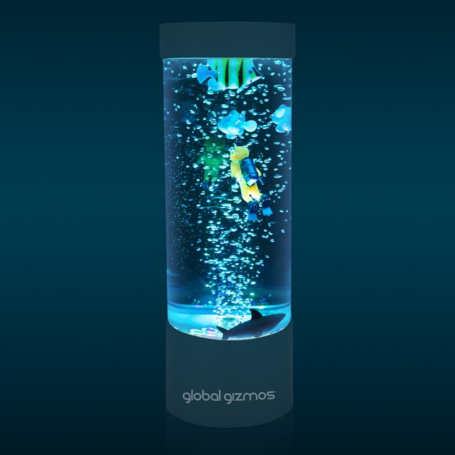 32cm Scuba Diver Bubble Lamp - Metallic Blue 32cm Scuba Diver Bubble Lamp - Metallic Blue