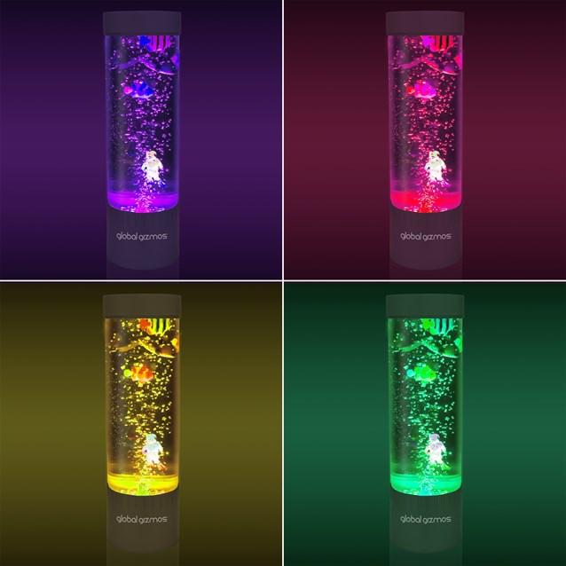 32cm Scuba Diver Bubble Lamp - Metallic Blue 32cm Scuba Diver Bubble Lamp - Metallic Blue