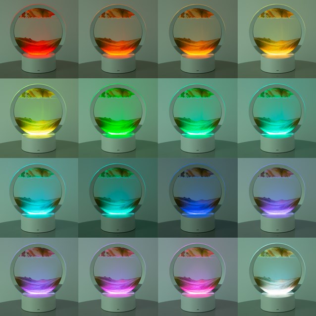 3D Moving Sand Art RGB Table Lamp