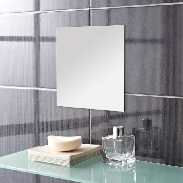 3pk Self Adhesive Mirrors - Square Large 3pk Self Adhesive Mirrors - Square Large