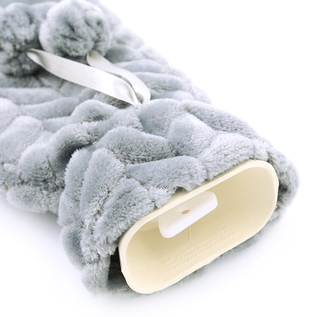 2Ltr Grey Faux Fur Long Hot Water Bottle 2Ltr Grey Faux Fur Long Hot Water Bottle