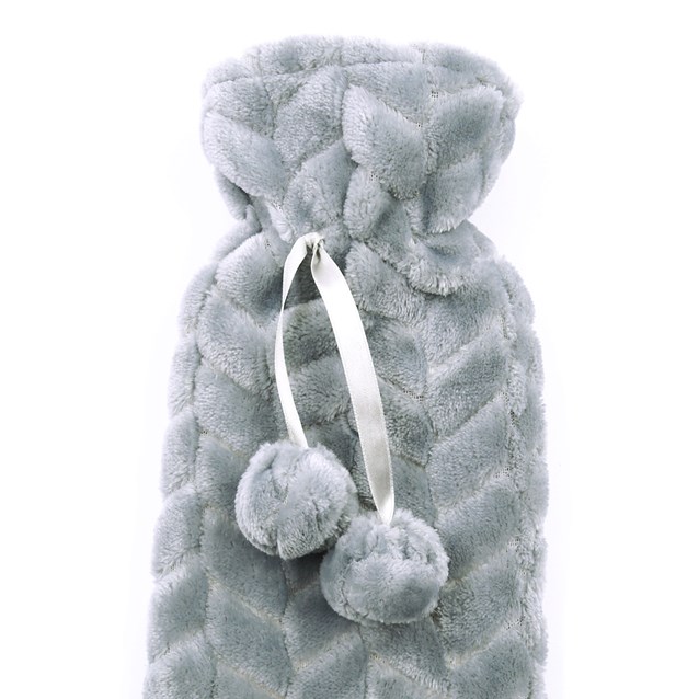 2Ltr Grey Faux Fur Long Hot Water Bottle 2Ltr Grey Faux Fur Long Hot Water Bottle