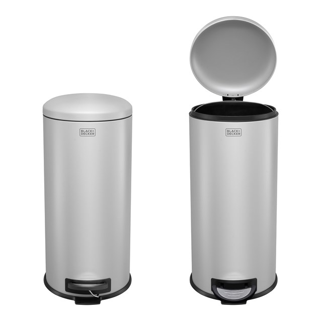 B+D 30L Dome Lid Pedal Bin - Grey B+D 30L Dome Lid Pedal Bin - Grey