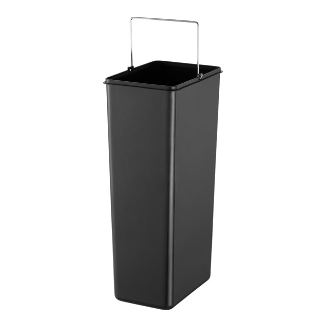 B+D 20L Slimline Soft Close Pedal Bin Matt Black B+D 20L Slimline Soft Close Pedal Bin Matt Black