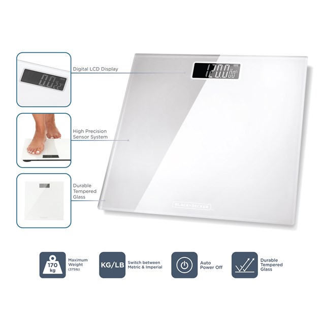 B+D Bathroom Scales White B+D Bathroom Scales White