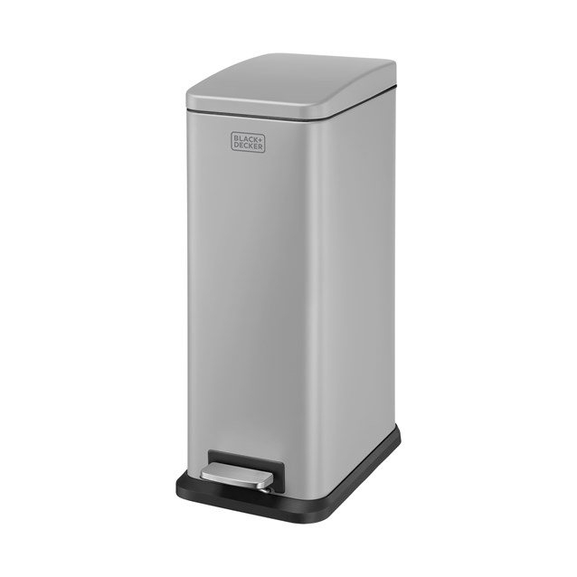 B+D 20L Slimline Soft Close Pedal Bin Grey B+D 20L Slimline Soft Close Pedal Bin Grey