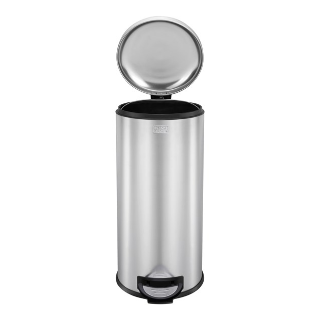 B+D 30L Dome Lid Pedal Bin - Stainless Steel B+D 30L Dome Lid Pedal Bin - Stainless Steel