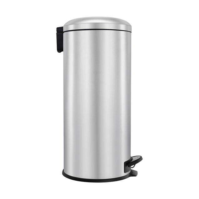 B+D 30L Dome Lid Pedal Bin - Stainless Steel B+D 30L Dome Lid Pedal Bin - Stainless Steel