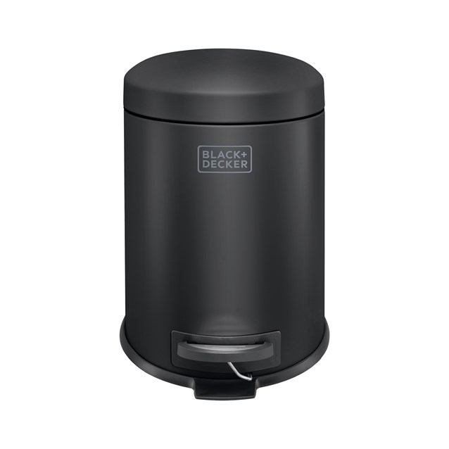 B+D 5L Dome Lid Pedal Bin - Matt Black B+D 5L Dome Lid Pedal Bin - Matt Black