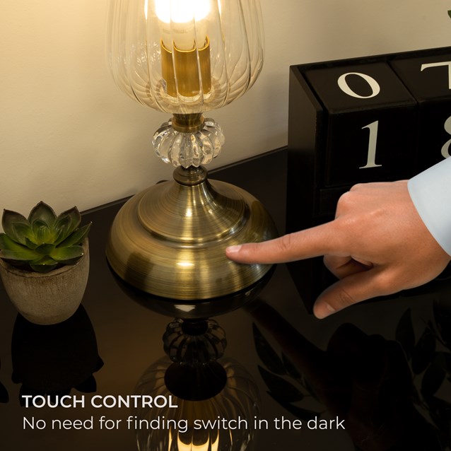 Hurricane Table Lamp - Brass Base Hurricane Table Lamp - Brass Base