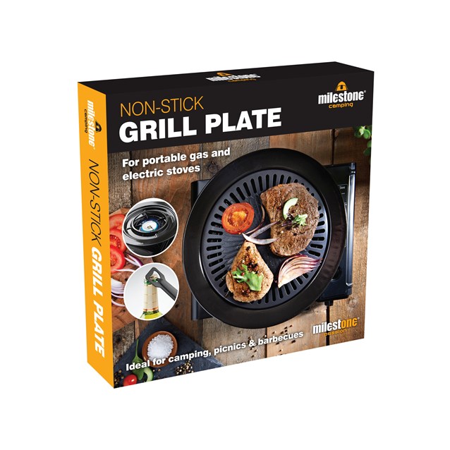 Non-Stick Grill Plate - Portable & Electric Stoves Non-Stick Grill Plate - Portable & Electric Stoves