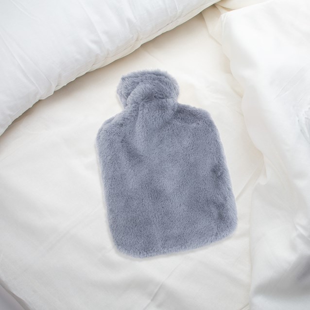 2L Grey Faux Fur Hot Water Bottle 2L Grey Faux Fur Hot Water Bottle
