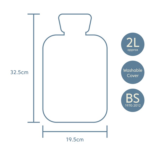 2L Taupe Teddy Fur Hot Water Bottle 2L Taupe Teddy Fur Hot Water Bottle