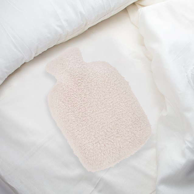 2L Beige Teddy Fur Hot Water Bottle 2L Beige Teddy Fur Hot Water Bottle