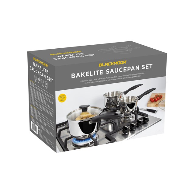 Blackmoor Stainless Steel 5pc Saucepan Set Blackmoor Stainless Steel 5pc Saucepan Set