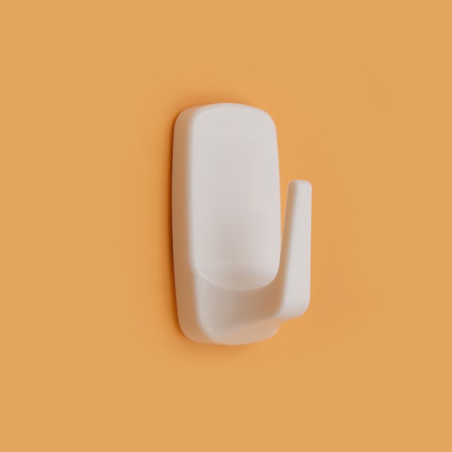 Removable Adhesive Rectangle Hooks - Small - 3pcs Removable Adhesive Rectangle Hooks - Small - 3pcs