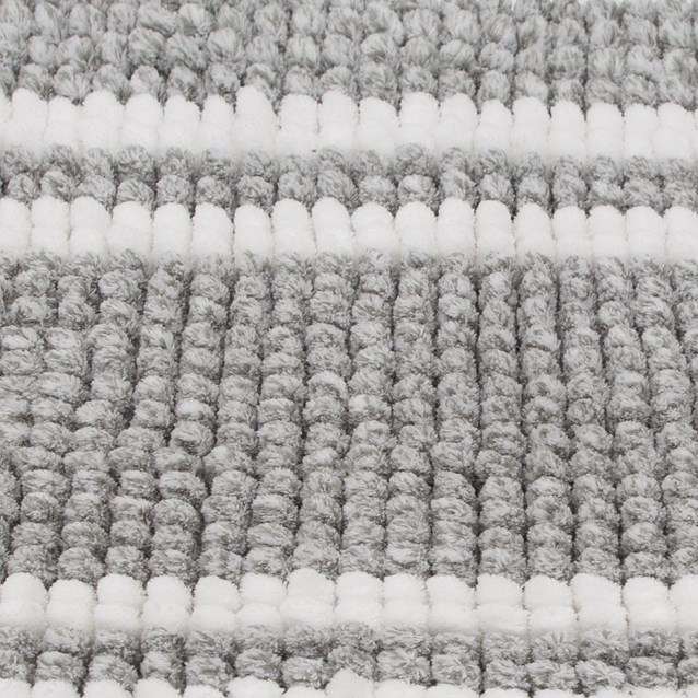 Two Tone Chenille Bathmat - Grey Two Tone Chenille Bathmat - Grey