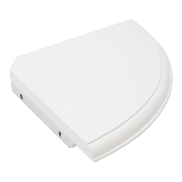 19cm x 19cm White Corner Shelf 19cm x 19cm White Corner Shelf