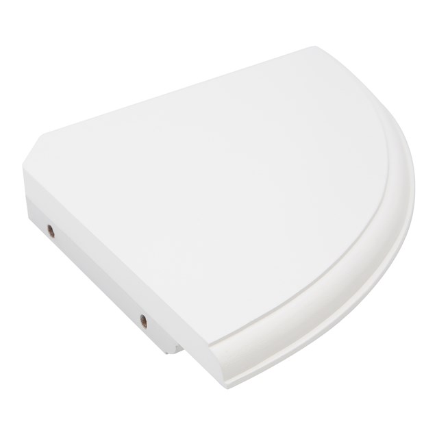 28.5cm x 28.5cm White Corner Shelf 28.5cm x 28.5cm White Corner Shelf
