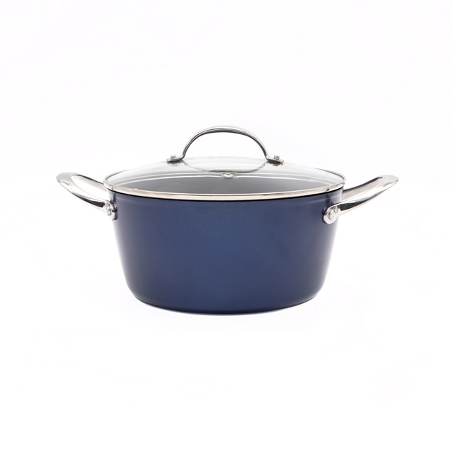 Blackmoor Blue Pro 5 24cm Casserole Pot Blackmoor Blue Pro 5 24cm Casserole Pot