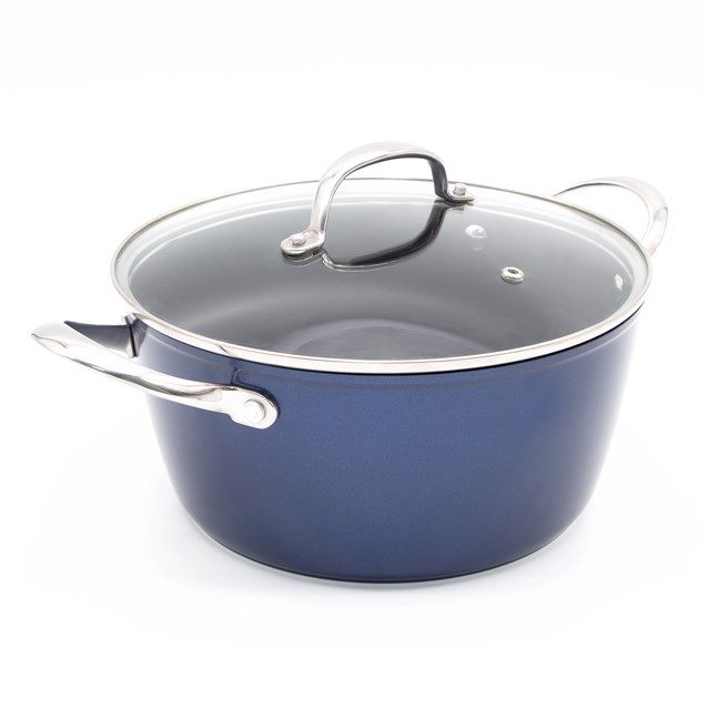 Blackmoor Blue Pro 5 24cm Casserole Pot Blackmoor Blue Pro 5 24cm Casserole Pot