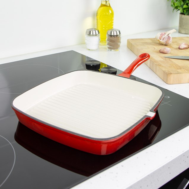 Blackmoor Cast Iron 23.5cm griddle pan Red Blackmoor Cast Iron 23.5cm griddle pan Red