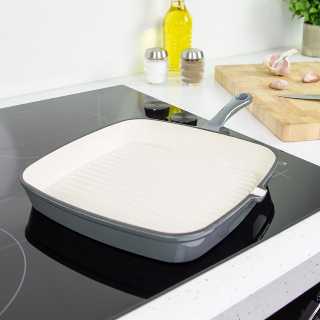 Blackmoor Cast Iron 23.5cm griddle pan Grey Blackmoor Cast Iron 23.5cm griddle pan Grey