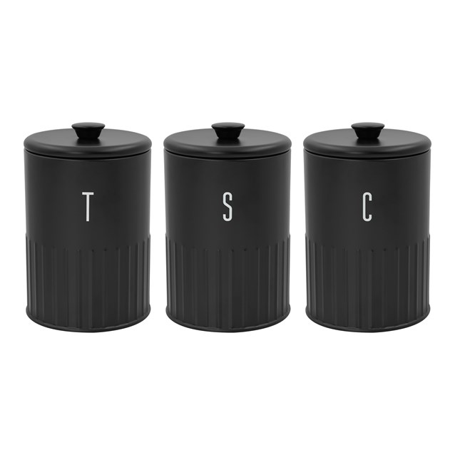 Blackmoor 3pc Tea, Coffee & Sugar Canister Set Blackmoor 3pc Tea, Coffee & Sugar Canister Set