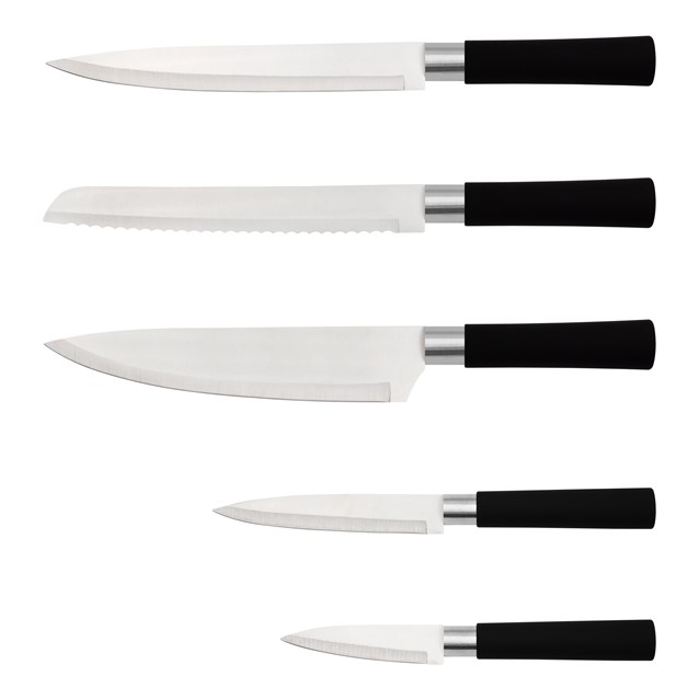 Blackmoor Orb Brushed Steel Knife Block - Black Blackmoor Orb Brushed Steel Knife Block - Black