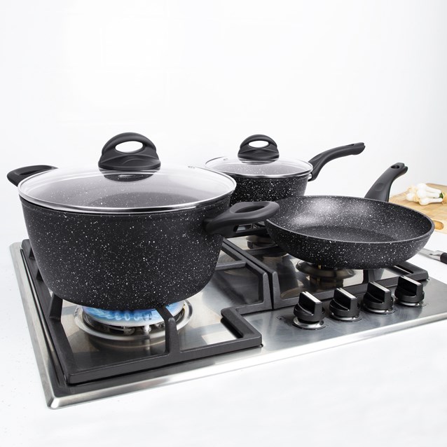 Blackmoor Home Pan Set-Hybrid Stone Non Stick Blackmoor Home Pan Set-Hybrid Stone Non Stick