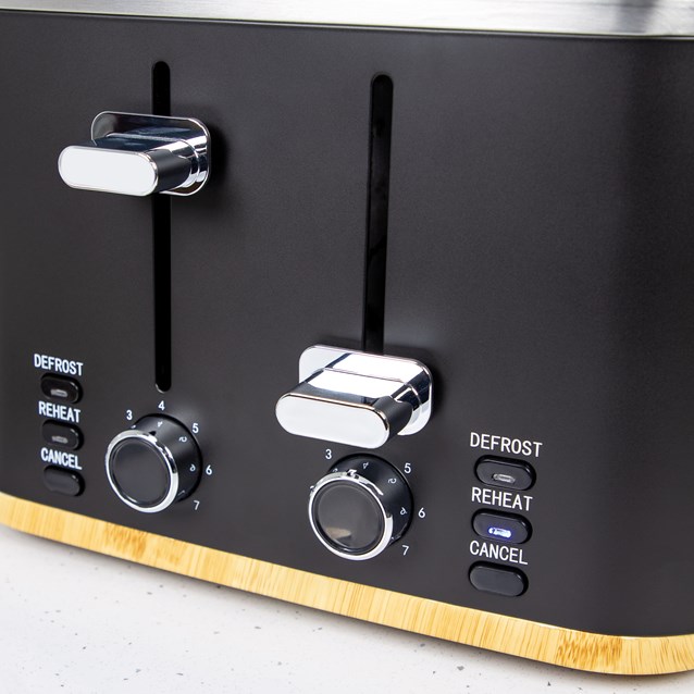 4 Slice  Nordic Toaster - Black 4 Slice  Nordic Toaster - Black