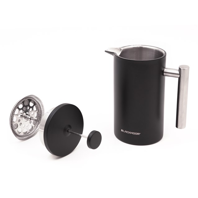 Blackmoor 1000ml Black Stainless Steel Cafetiere Blackmoor 1000ml Black Stainless Steel Cafetiere