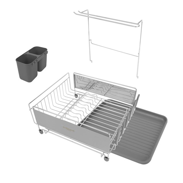 Blackmoor Deluxe Dish Drainer Grey Blackmoor Deluxe Dish Drainer Grey