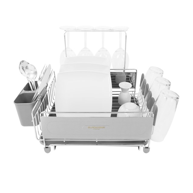 Blackmoor Deluxe Dish Drainer Grey Blackmoor Deluxe Dish Drainer Grey