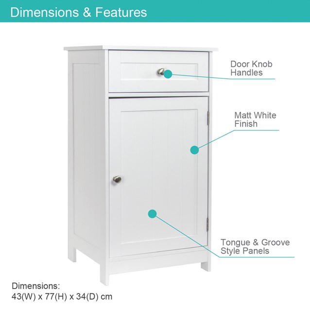 1 Door 1 Drawer Free Standing Cabinet 1 Door 1 Drawer Free Standing Cabinet