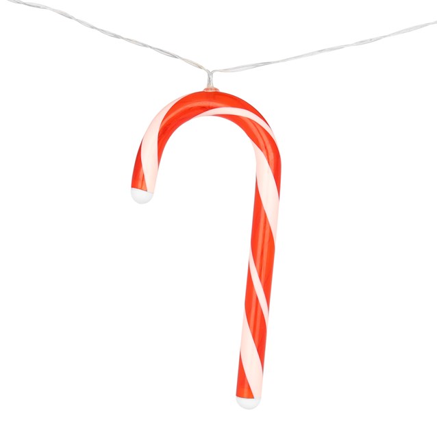 10PC Candy Cane LED Decoration String Lights 10PC Candy Cane LED Decoration String Lights