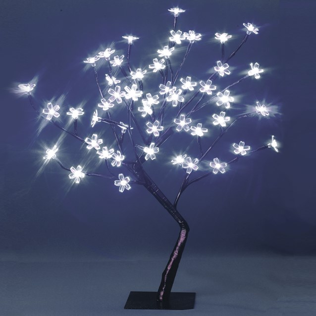 45CM 48 LED Blossom Tree - White 45CM 48 LED Blossom Tree - White