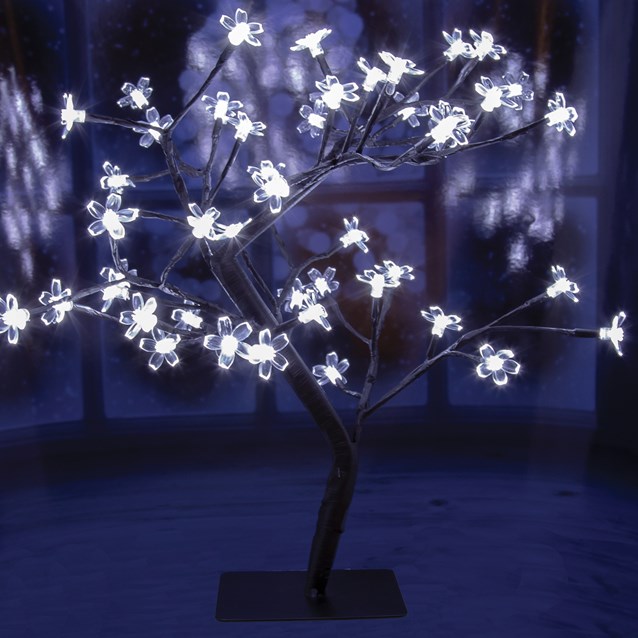 45CM 48 LED Blossom Tree - White 45CM 48 LED Blossom Tree - White