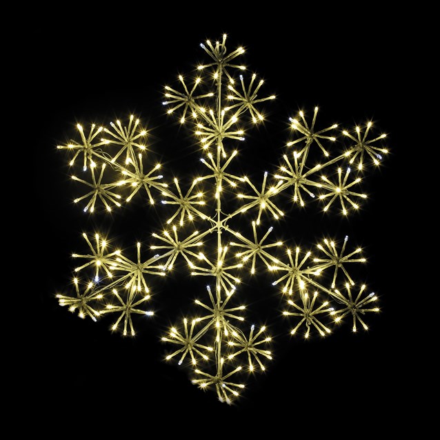 60CM 300 LED Starburst Snowflake - Warm White 60CM 300 LED Starburst Snowflake - Warm White